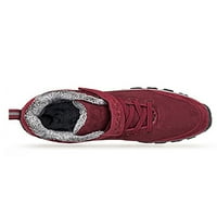 RotoSW ženske muške tople casual cipele plišane obloge hodajuće cipele Comfort tenisice lagane neklizajuće snežne čizme vanjske prozračne pješačke tenisice Jujube crveno 5