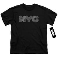 New York City - NYC karta Fill - Majica s kratkim rukavima za mlade - mala