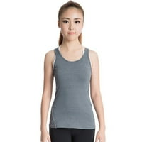 Fitness Trčanje plesne odjeće Aerobics teretana Sports Ženska Yoga Vest Tank Grey M