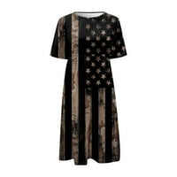 Gaiseeis Ženske neovisnosti Neovisnosti Ležerne haljine Odštampane haljine Summer Haljine Ispisane okrugle