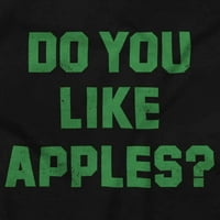 Da li volite jabuke poznati citat dugih rukava majica muškaraca žena Brisco brendovi x