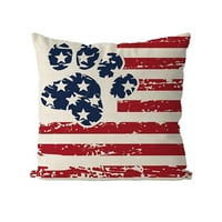 Dan neovisnosti posteljina jastučnica sa američkim zastavama ispisanim kaučem za kauč na kauču za kućni
