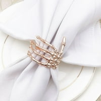Postavite kreativni prsten za salvetu za ruke salvete izvrsnog držača užasa za Halloween