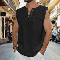 Muška košulja Ljetni kukurum s pamučnim majicama bez rukava i line