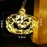 Halloween Golden bundeve string svjetla LED baterija ukrasna lampionala vodootporna bajka za ukrašavanje