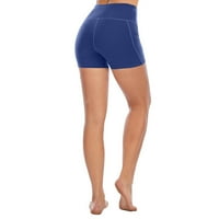 pxiakgy joga hlače trčalice za žene visoke struk hlače yoga gamaše biciklističke kratke hlače mornarsko