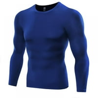 Novi muškarac Sport Majica s dugim rukavima Brze suhe tekuće terenske majice Teretana odjeća Fitness