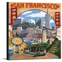 San Francisco, Kalifornija - Montaže - Montaže - Lintna Press Artwork