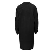 Cardigan za žene Žene Čvrsto kardigan džemper velike labave jakne sa džepnim jesenskim vrhovima za žene