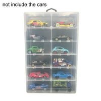 Garhelper rešetke PVC kutije za prikaz automobila za 1: Model igračaka automobila BO Prozirni slučajevi