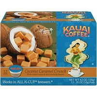 Kauai sorta za kafu 3, kokosov karamel Crunch, mocha makadamijska matica i makadamije makadamije, jednokrevetne