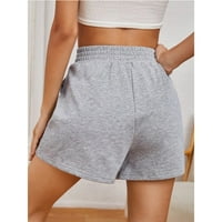 Ženske kratke hlače za trčanje visokih struka Atletski kratke hlače sa džepovima Casual Lounge kratke