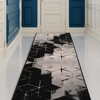 Custom Veličina tepih za rupke sa apstraktnim dizajnom Crna boja ili široko odabiru duljinu neklizajuću