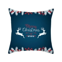 Početna Dekor Custus Cover Božićni jastuk za ispis Jastuk za bacanje jastuk za cvijeće Božićni kućni tekstil Kućni dekor za odmor