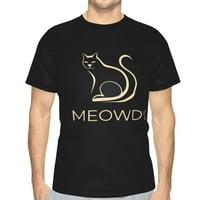 Generic Meowdy - smiješno mashup između meja i mačke - mačka muške majice kratkih rukava crna