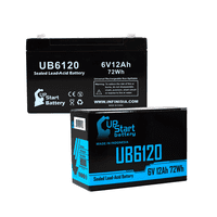 Kompatibilni lagani alarmi 5e15ac baterija - Zamjena UB univerzalna zapečaćena olovna akumulator - uključuje dva f terminalne adaptere