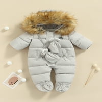 Thaisu Baby Winter Snawsonov kaput Romper Topla odjeća sa kapuljačom na kapuljaču