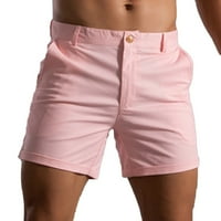 Hanxiulin Muške ljetne čvrste hlače za pantalone Pocket CrckString labav brz suhi casual Sportski trčanje