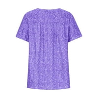 Zodggu Womens Peplum Tops Plus size Bluze za bluze za trendy ponude Shiny Tot Graphichic Mahuns Workout