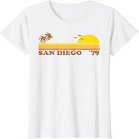 Vintage San Diego California Retro Beach Surfang 70's poklon majica