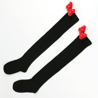 Uorcsa donje rublje duge tri dimenzionalne žene pune boje slatko viseći luk udobne čarape crne boje