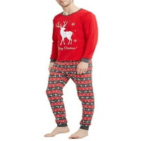 Hirigin Porodica koja odgovara Božićni pidžami Set Pamuk Xmas jeleni odmor Pajamas Sleep odjeća Tata