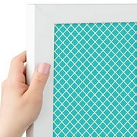 Cork Bilten Board. Ova ukrasna D PIN ploča dolazi sa plavim dizajnom i bijelom. Za kućni uredski dekor