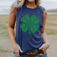 Scyoekwg Ženska tenka vrhovi ljetni trendy bez rukava Dan St. Patricke, majice prsluka Ležerne prilike