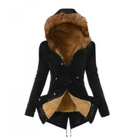 Dezsed ženska jakna za nebesku kapuljaču zimske kapute za zimske kapute Žene oblozi zime toplo debela