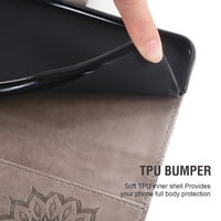 Slučaj za LG G8, PU kože sa prikrivanjem telefona i kartona i karticom Flip novčanik