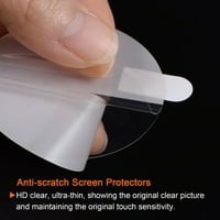 Uxcell Soft TPU protiv ogrebotine HD Clear Clear Clourd Watch stakleni zaštitni zaslon Pack
