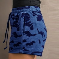 HHEI_K ženska modna nova ljetna gumena traka visoke struk labave noge casual kratke hlače Žene