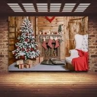 Božićnjak BOTTERZ RECTUGL BOŽIĆNI NO-WRILRING Tkaninski dekor zaslona Santa Claus Dekor zaslona
