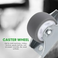 TPE CATER Wheels carpe fiksne kotačice sa krutim ne-okretnim baznim kugličnim kotačima kotača gornje