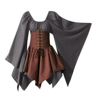 Ženska srednjovjekovna haljina za renesansu, vintage cosplay viktorijanska gotička košulja, gotički