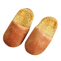 Puntoco plipperi na otvorenom kućne cipele Cleanc Odrasle zimske tople kućne cipele Simulacija kruha