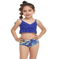 Kćerka Majka Porodica podudara kupaće kostime Vintage kupaći kostim dva retro halter ruched set bikinija