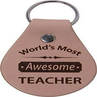 Najvažniji svjetski lanac ključa za istinski kožni ključ - odličan poklon za vaš omiljeni učitelj ili