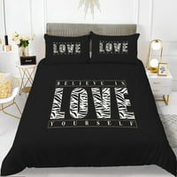 Valentinovo, poklon posteljina kreveta, srce ljubavi Romantični umjetnički uzorak