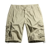 Hinvhai Plus veličine Hlače čišćenje Muška čista boja na otvorenom Pocket plaža Radna pantalona za hlače