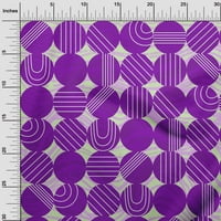 Onuproone pamuk cambric ljubičasta tkanina Geometrijska alovena doodled polka tkanina za šivanje tiskane