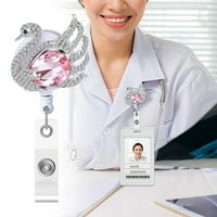 Handeo Badge Holder Reel Dugotrajan izvlačiva elegantna grebena značka za značenje umetnuli za doktore