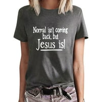 Exormeyashe Normal se ne vraća. Isus je košulja u svojoj ljubavnoj grafičkoj grafici Vintage Isus majice