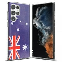 Razgovor s tankim telefonom Kompatibilan je za Samsung Galaxy S Ultra 5g, stara zastava Australia Print,