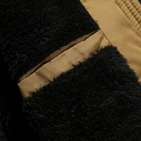 Muški tanki pamučni kaput humanizirani kosi džepovi dizajna jesen i zimska muška bitna odjeća 3xl Khaki