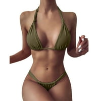 Split bikini set jedan kontrast ženski visoko kupaći kostim plus kupaći kostimi kupaći kostimi