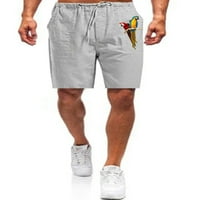 Avamo muns ljetne kratke hlače High struk dno ptica print plaža kratke hlače muškarci Havajski mini