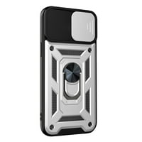 Lomubue Telefon Zaštitna futrola Magnetske zaštitne poklopce protiv ogrebotine s metalnim prstenom za