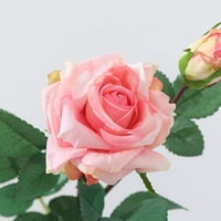 Walbest Artificial Silk Rose Bouquets, Fau Roses Bouquet lažni cvijeće Glave hidratirajuće uvijene cvjetni aranžman za vjenčanje Kućni uređenje ureda uređenosti restorana