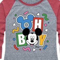 Disney - Mickey oh dečko 90-ih - Ženska grafička majica Raglan